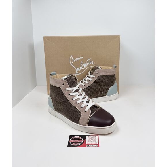Size 9.5US - Christian Louboutin Multicolor High Top Sneakers Retail $1K!